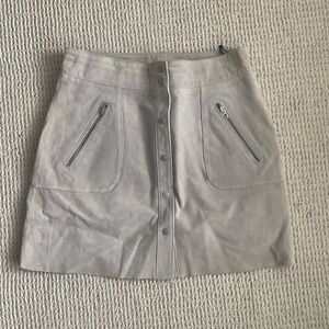 Suede Mini Skirt